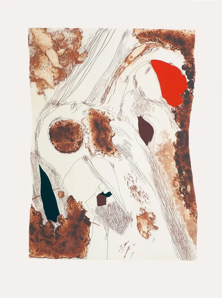 Gravura Guinovart - Fuga y siena