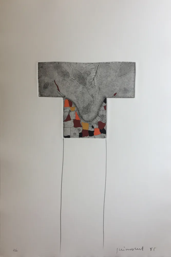 Gravura Guinovart - Fulles 10