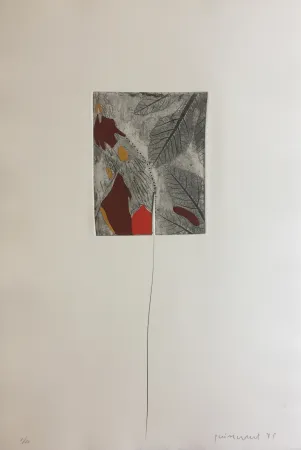 Gravura Guinovart - Fulles 3