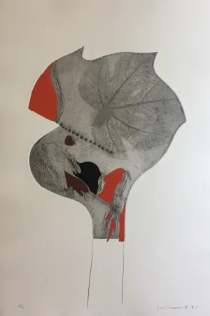 Gravura Guinovart - Fulles 5