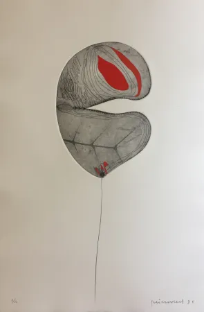 Gravura Guinovart - Fulles 6