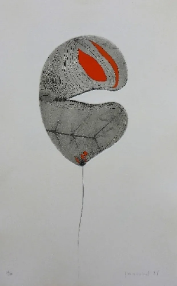 Gravura Guinovart - Fulles 6