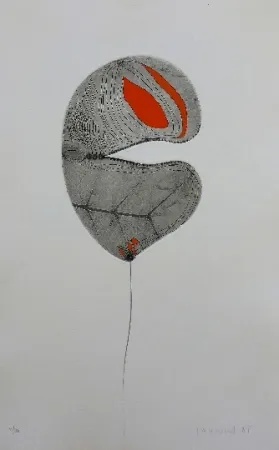 Gravura Guinovart - Fulles 6