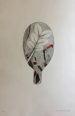 Gravura Guinovart - Fulles 8