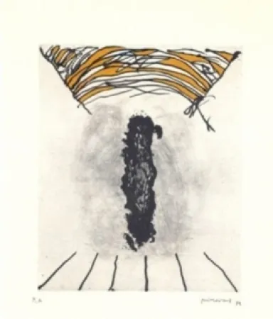 Gravura Guinovart - La cara fosca