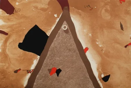 Litografia Guinovart - L'ull 1982