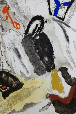 Gravura Guinovart - M'agafa la Terra 