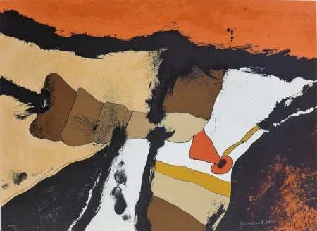 Litografia Guinovart - Pedres articulades