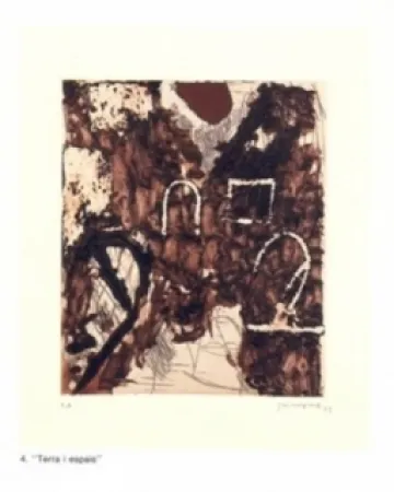 Gravura Guinovart - Terra i espais