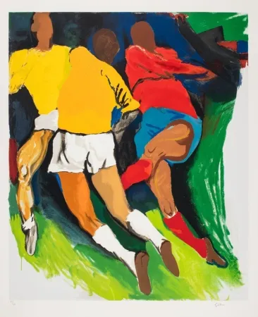 Serigrafia Guttuso - Calciatori