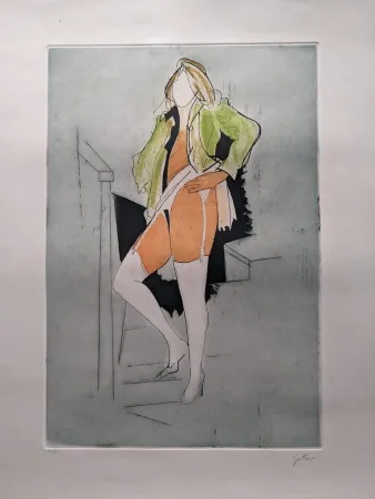 Água-Forte E Água-Tinta Guttuso - Calze Bianche / White Socks