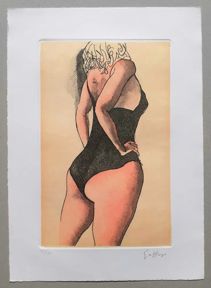 Água-Forte E Água-Tinta Guttuso - Donna di schiena