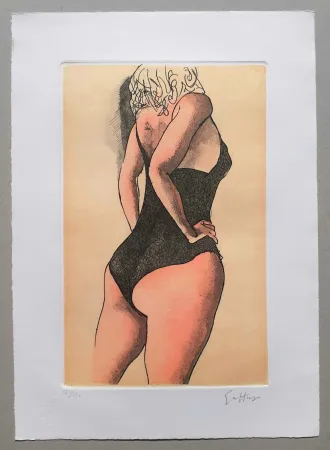 Água-Forte E Água-Tinta Guttuso - Donna di schiena