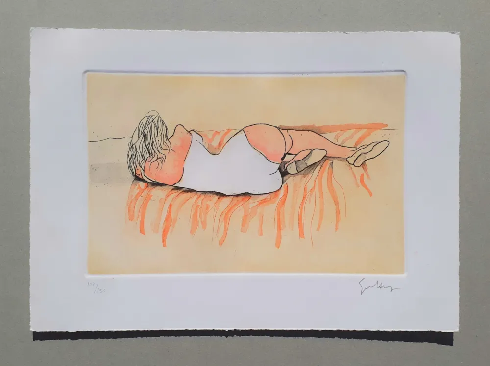 Água-Forte E Água-Tinta Guttuso - Modella distesa