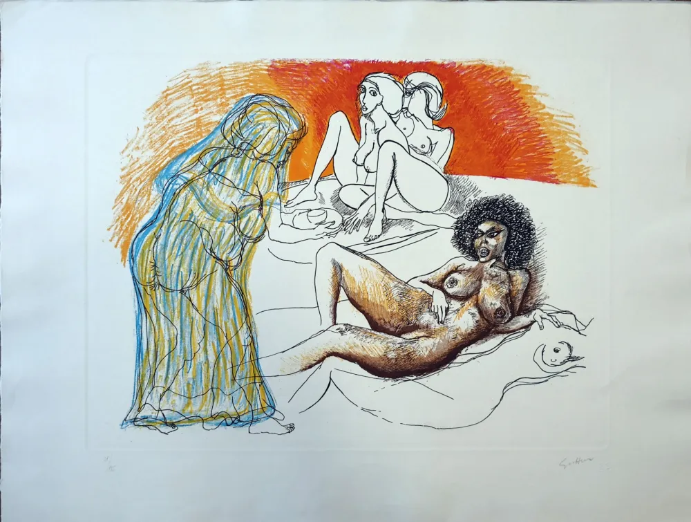 Água-Forte Guttuso - Zefis a Usbek