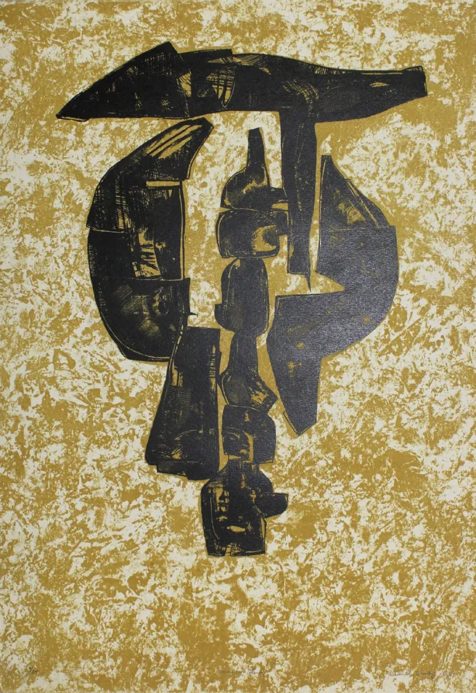 Litografia Hadzi - Sculpture Study