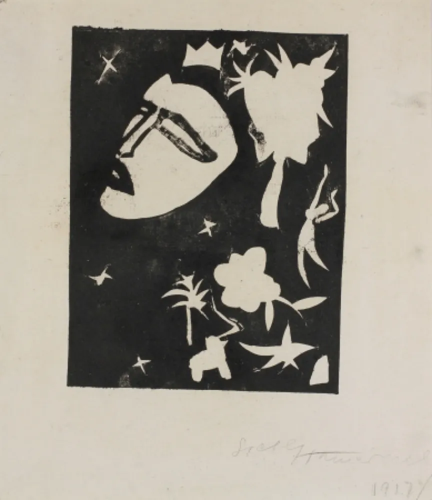 Xilogravura Hamerschlag - Maske (Mask)