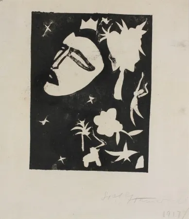 Xilogravura Hamerschlag - Maske (Mask)