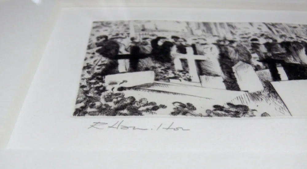 Água-Forte Hamilton - With unfeigned regret (Illustration for James Joyce’s ‘Ulysses’, 1989)