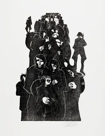 Xilogravura Hammerstiel - Täglich ist Allerseelen (Every Day is All Souls' Day)