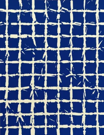 Serigrafia Hantai - Serigraphie bleue 