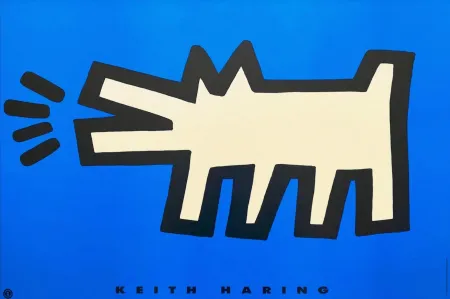 Serigrafia Haring - Barking Dog