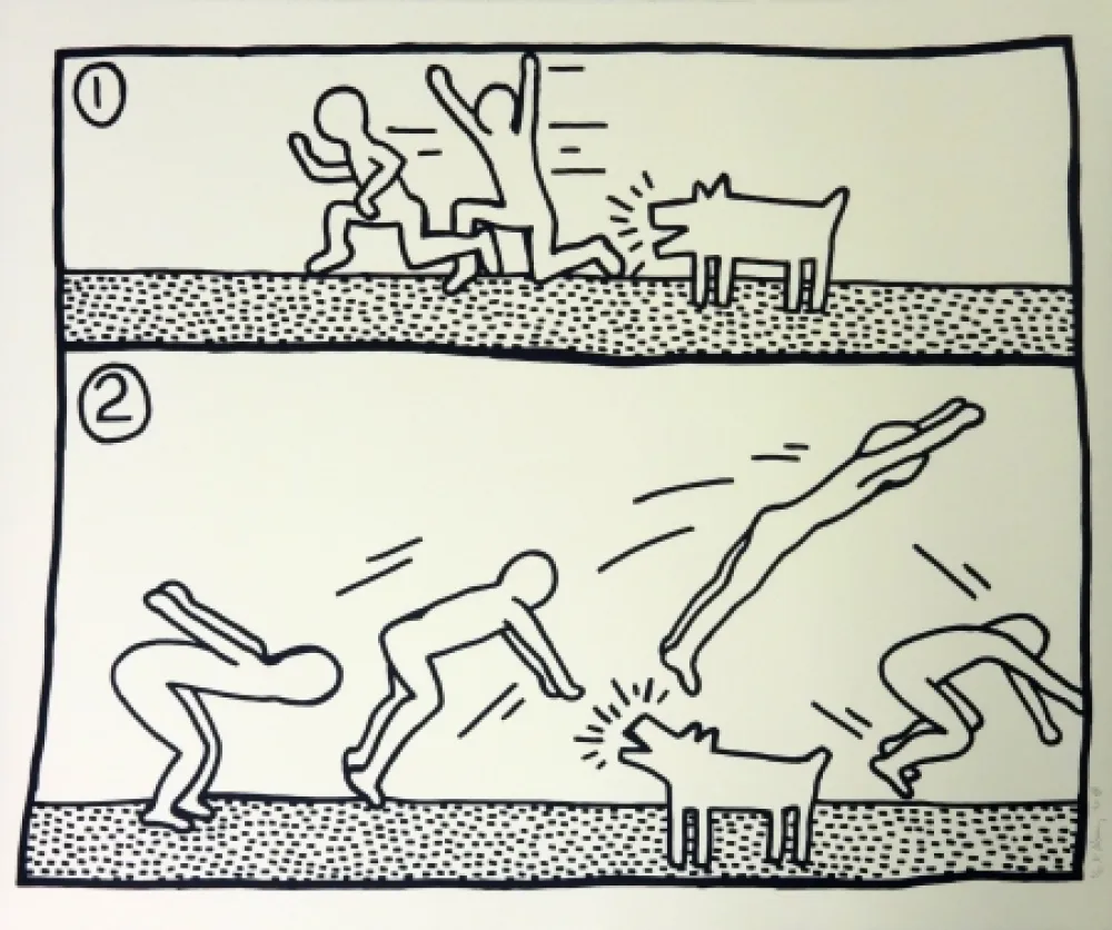 Serigrafia Haring - Blueprint #12