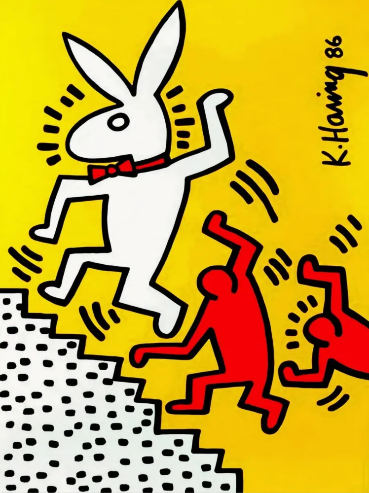 Sem Técnica Haring - Bunny on the Run