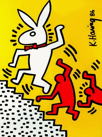 Sem Técnica Haring - Bunny on the Run