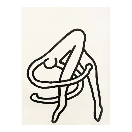 Serigrafia Haring - Dessin pour les Ballets de Monte Carlo (Drawing for the Monte Carlo Ballet), 1989