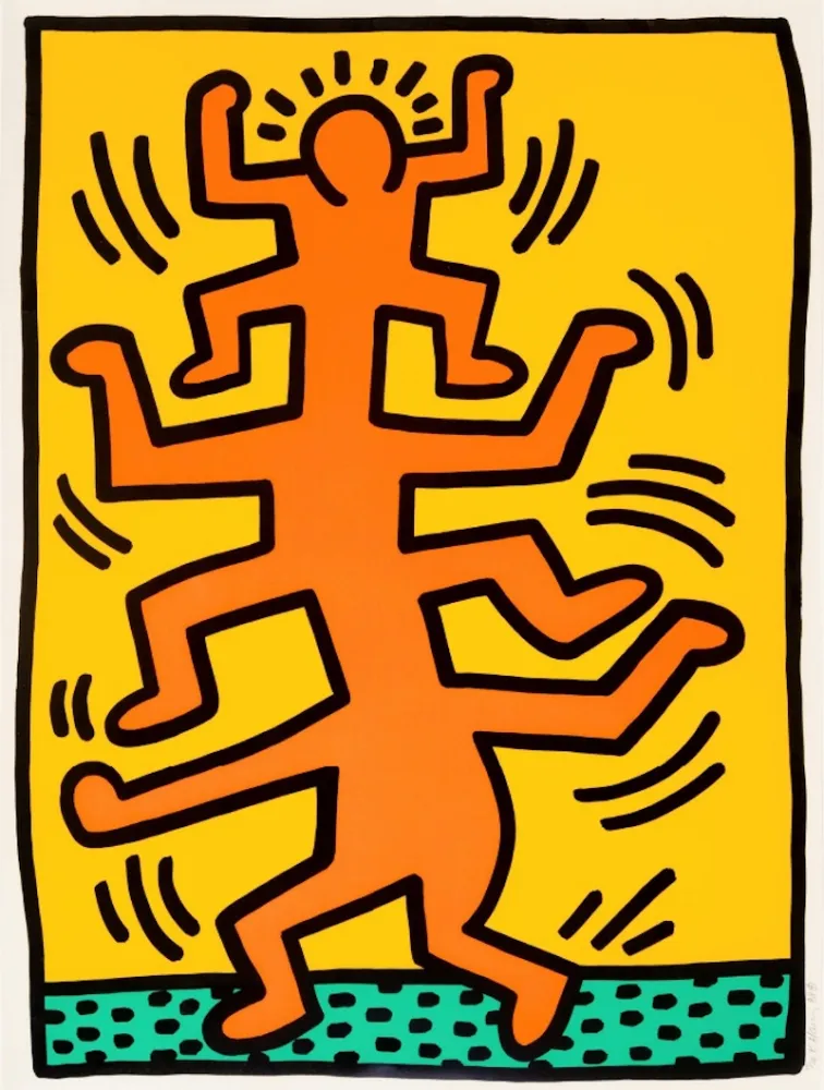 Serigrafia Haring - Growing I
