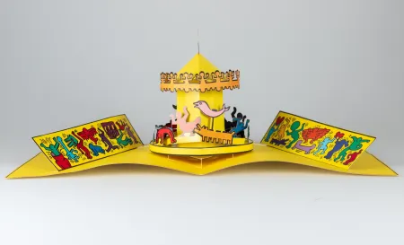 Múltiplo Haring - Luna Luna Karussell: A Poetic Extravaganza! Pop up 3D