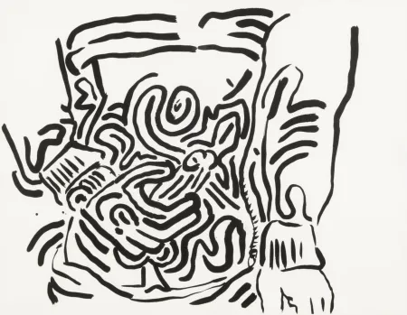 Múltiplo Haring - Plate 2 from Bad Boys