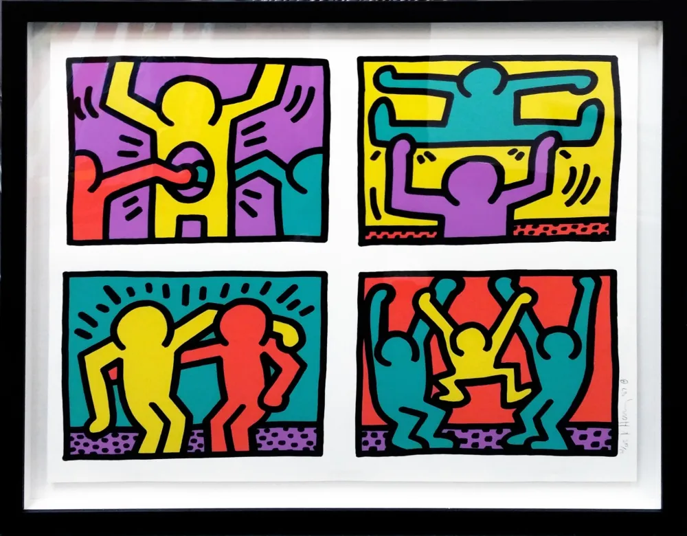 Serigrafia Haring - POP SHOP QUAD I