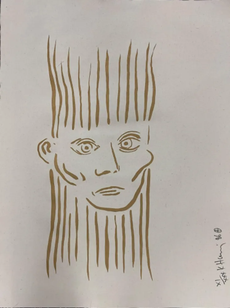 Serigrafia Haring - Portrait of Joseph Beuys