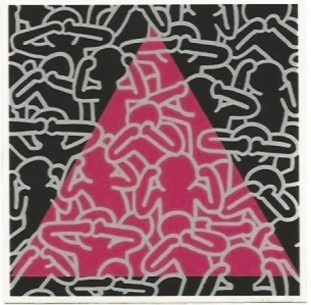 Serigrafia Haring - Silence equals Death