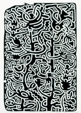 Litografia Haring - Stones 4