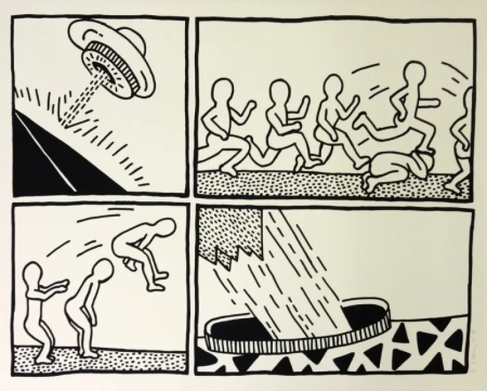 Serigrafia Haring - The Blueprint Drawings #3