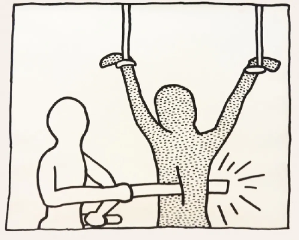 Serigrafia Haring - The Blueprint Drawings #7