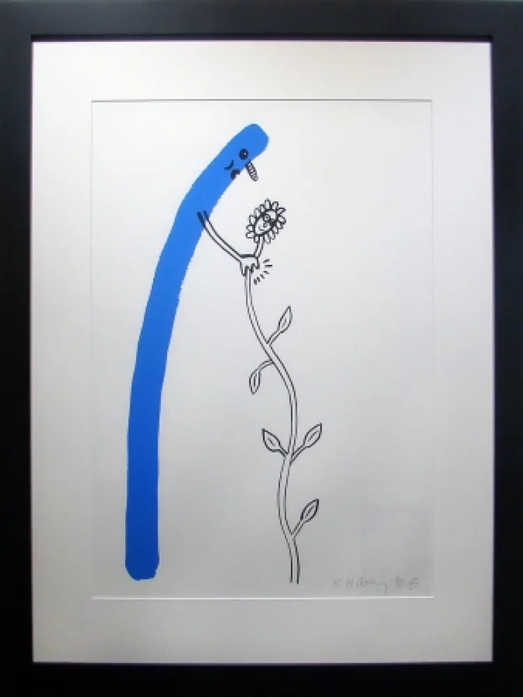Litografia Haring - The Story of Red &Blue #12