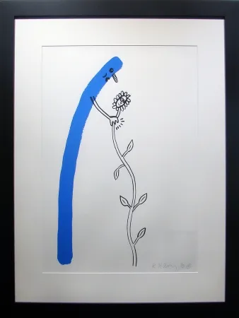 Litografia Haring - The Story of Red &Blue #12