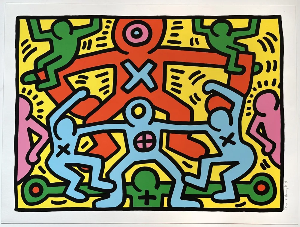Serigrafia Haring - Untitled
