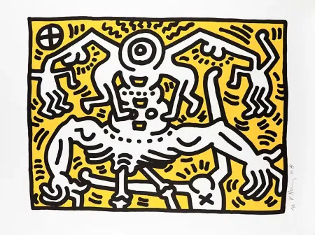 Litografia Haring - Untitled