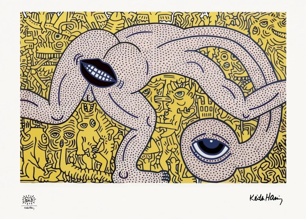 Serigrafia Haring - Untitled 