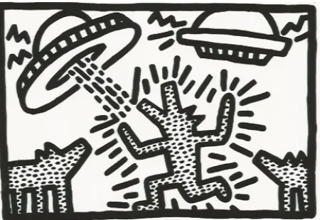 Litografia Haring - Untitled 4