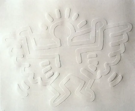 Serigrafia Haring - White Icons : Angel