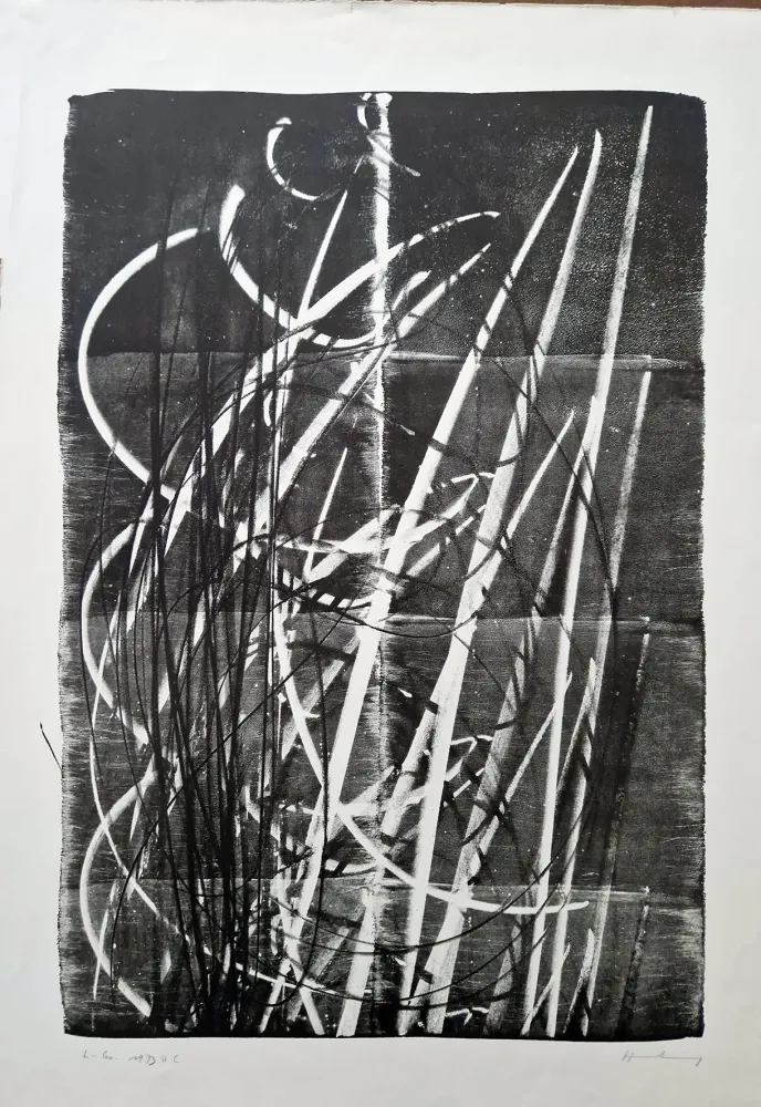 Litografia Hartung - 1973 - L 60