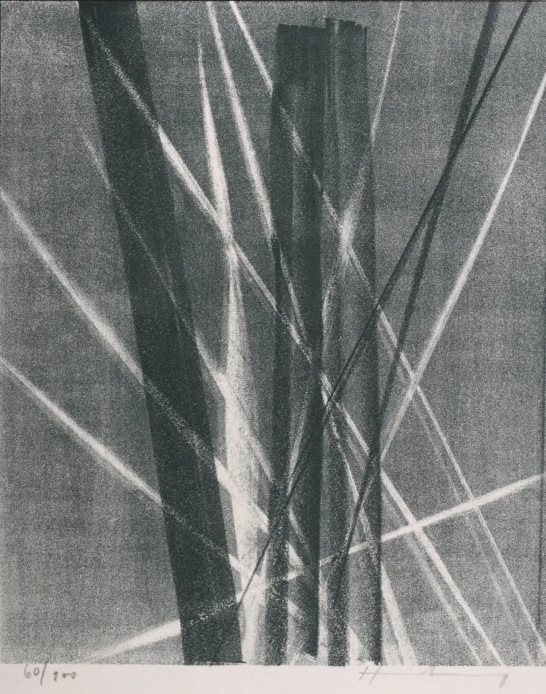 Litografia Hartung - Abstract Composition, 1967 - Hand-signed!