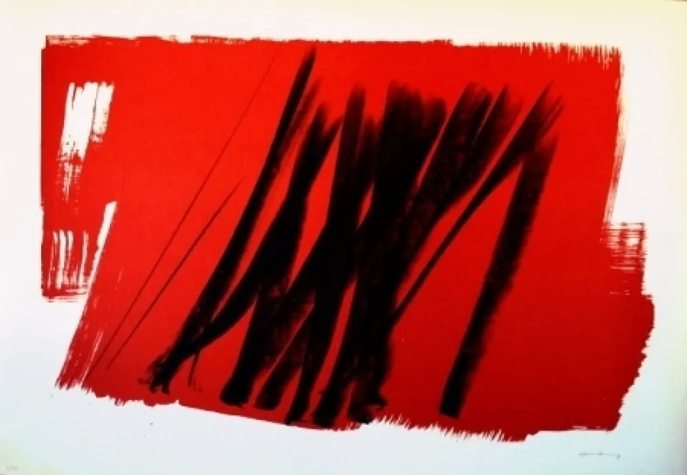 Litografia Hartung - Composition