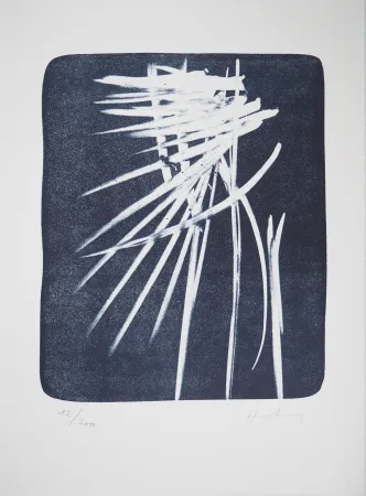 Litografia Hartung - Eclair dans le cie